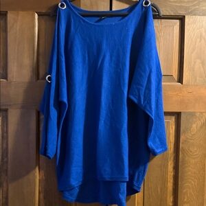 Cable & Gauge Vibrant Blue Top